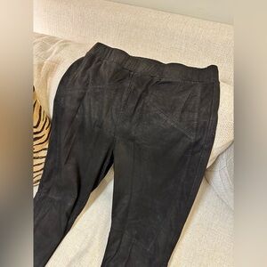 Free people suede black leggings size medium